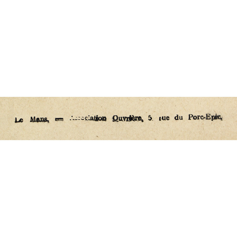 Affiche, Publication des Renseignements Officiels, Préfecture de la Sarthe, 1914