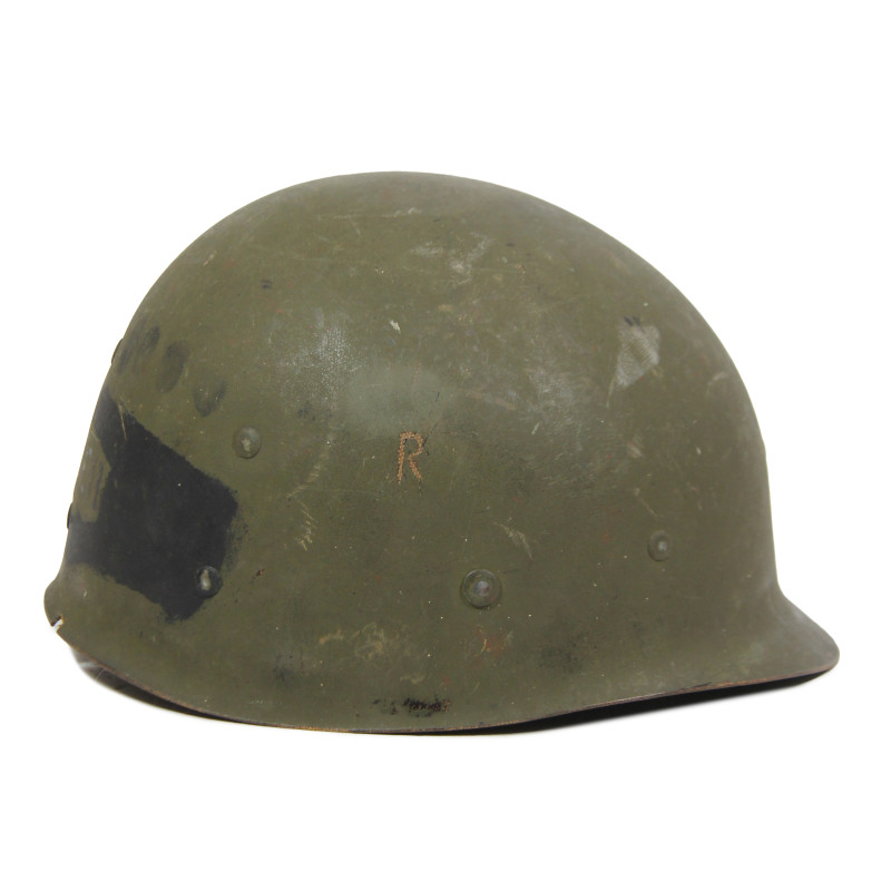 Sous-casque M1 (liner), WESTINGHOUSE, A washers verts, nominatif, empreintes digitales