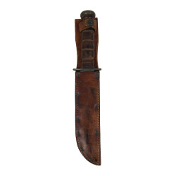 Couteau de combat, MK 2, KA-BAR, avec fourreau en cuir, BOYT -43-
