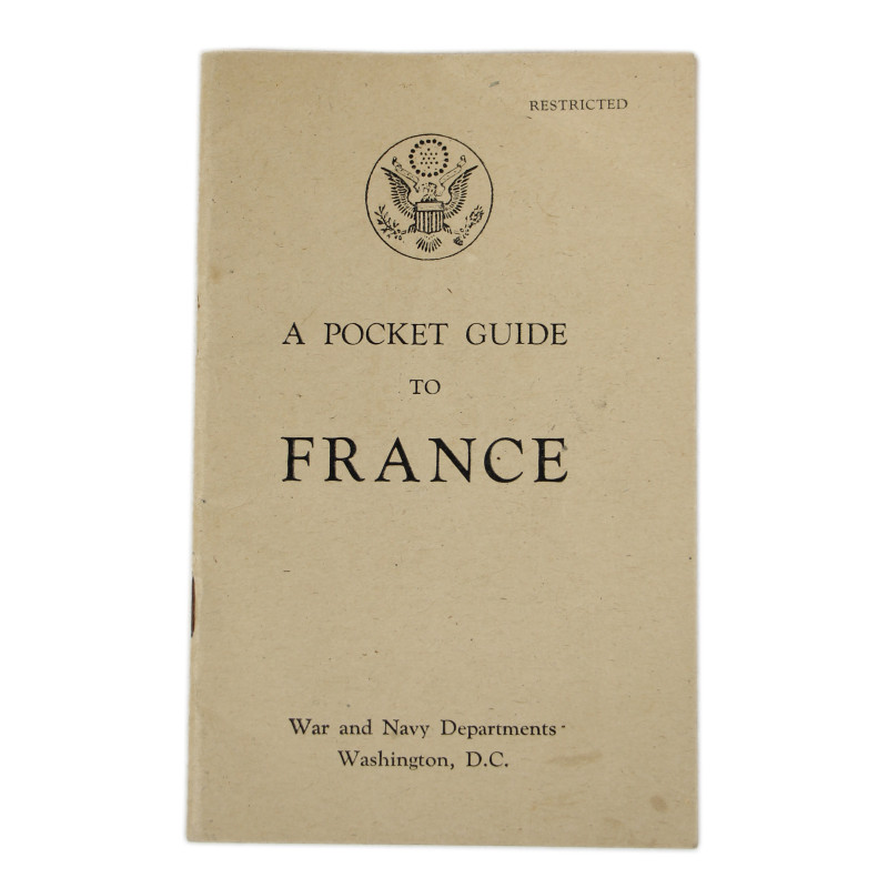 Booklet, A Pocket Guide to France, Restricted, 1944