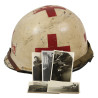 Casque M1, Cpl. A.C. Jones, Medic, USAHS Jarret M. Huddleston, ETO, Cherbourg