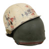 Helmet, M1, Cpl. A.C. Jones, Medic, USAHS Jarret M. Huddleston, ETO, Cherbourg