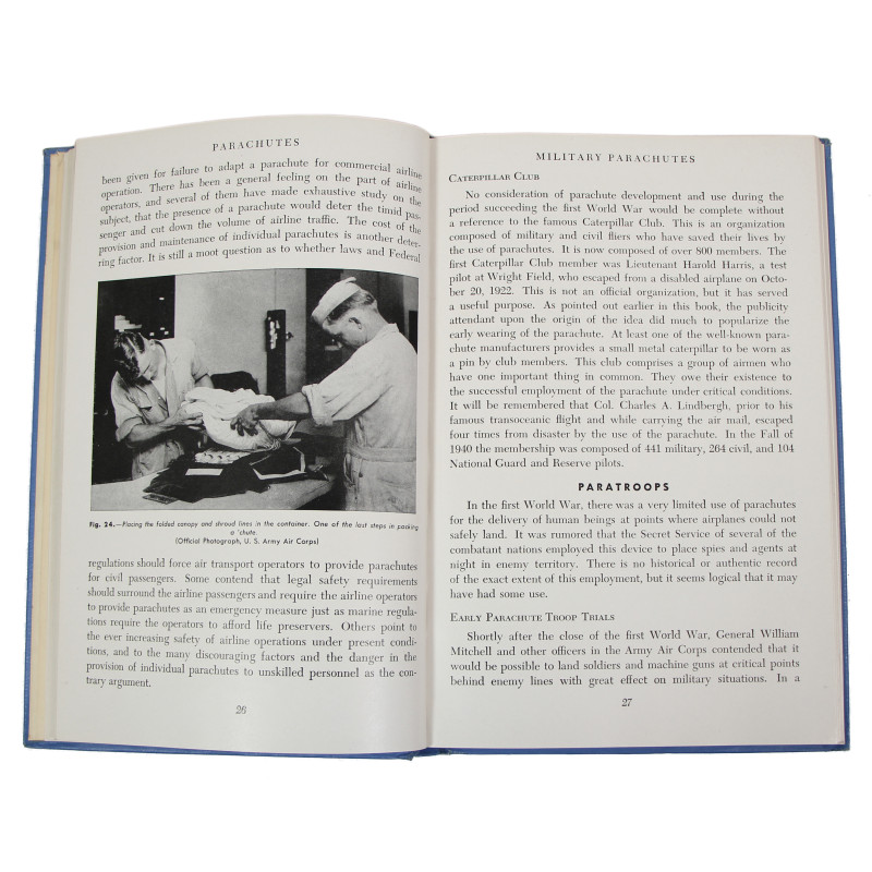 Book, Historical, Parachutes, National Aeronautics Council, Inc., 1942
