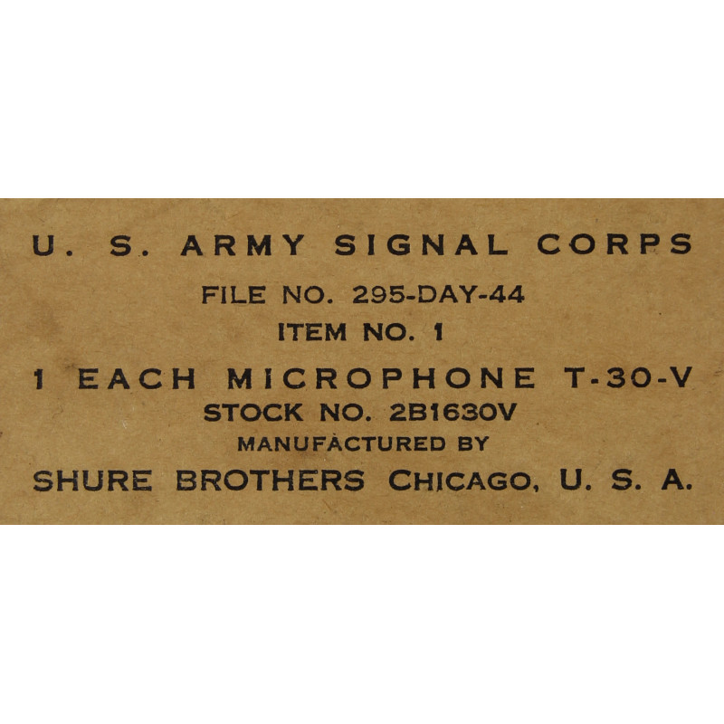 Laryngophone T-30-V dans la boîte, 1944