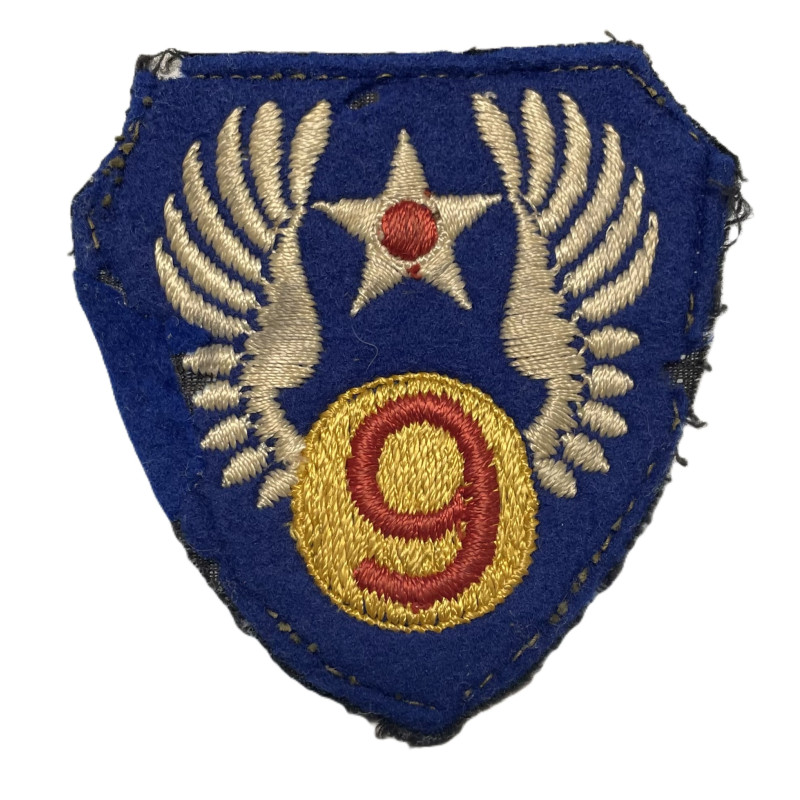 Patch, 9th Air Force, USAAF, British-Made