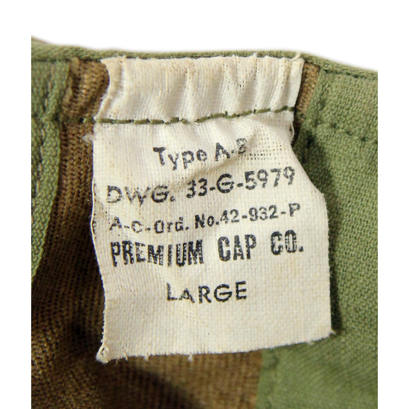 Bonnet de vol, Type A-8, USAAF, parachutiste, 1942, Large
