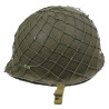 Casque M1, pattes fixes, liner Firestone, filet de camouflage, 79th Infantry Division