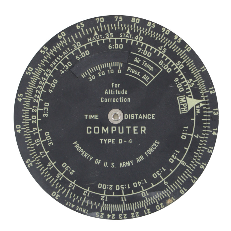 Computer, Time and Distance, Type D-4, USAAF, 1943