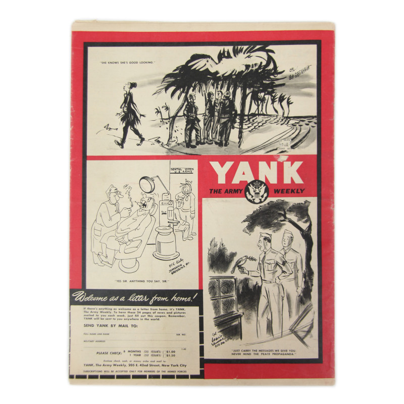 Magazine YANK, 9 avril 1943