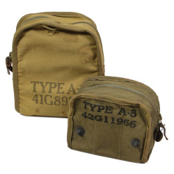 Pochettes en toile, lance-fusée, Type A-1, et fusées de signalisation, Type A-5, USAAF