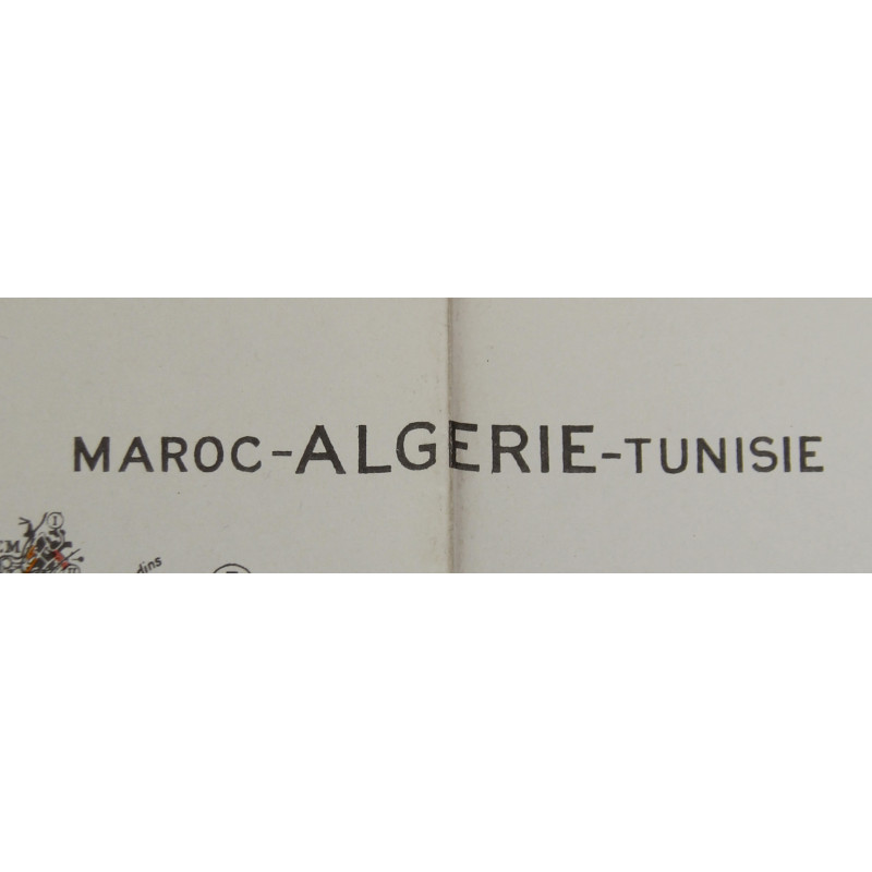 Map, Allied, Africa Road Map, MAROC-ALGÉRIE-TUNISIE, Sheet 151, Operation Torch, 1942