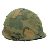 Helmet, M1, Complete, with Camouflage Cover, USMC, Vietnam