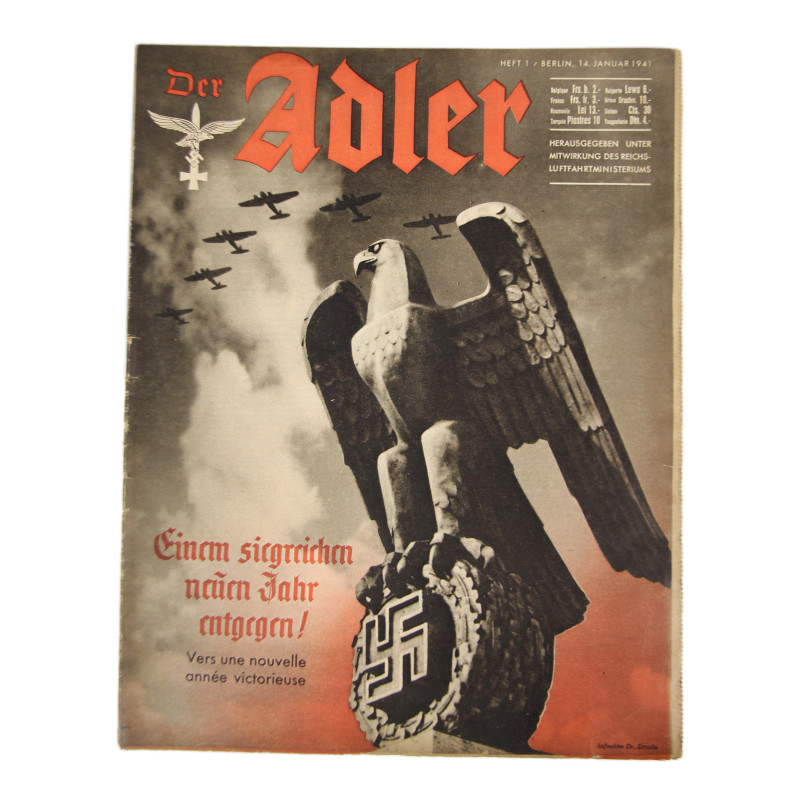 Magazine, Der Adler, 14 janvier 1941, édition bilingue