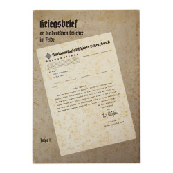 Livret de propagande, Kriegsbrief on die deutschen Erzieher im Felde, Folge 1