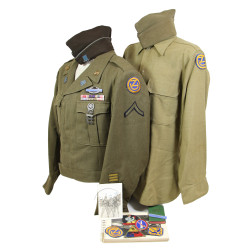 Grouping, Pfc. Daniel Ferris, Jr., Co. H, 406th Inf. Regt., 102nd Infantry Division, ETO