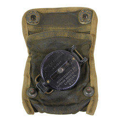 Compass, Marching, SUPERIOR MAGNETO CORP., with Canvas Pouch, Impregnated