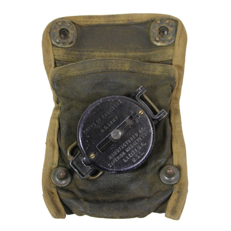 Boussole de marche, SUPERIOR MAGNETO CORP., avec pochette imprégnée