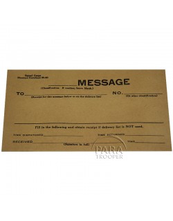 Envelope, M-40, for message, US Army Signal Corps