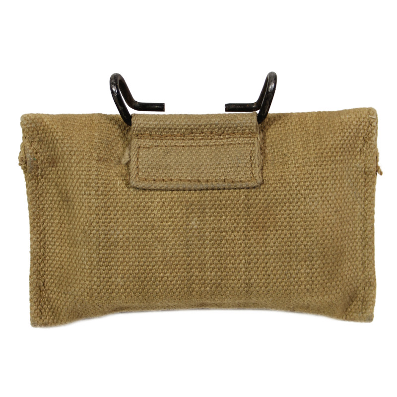 Pouch, First-Aid Packet, M-1942, British-Made, BAGCRAFT LTD. 1943, with First-Aid Packet, Carlisle