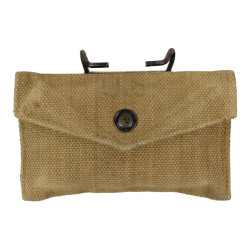 Pochette à pansement M-1942, British-Made, BAGCRAFT LTD. 1943, avec pansement Carlisle