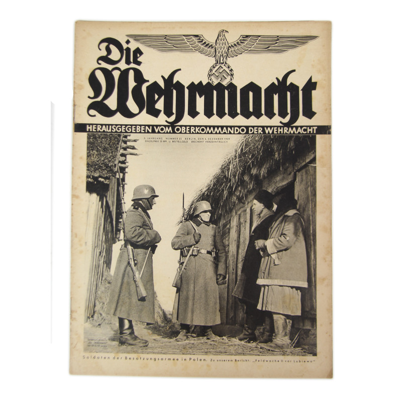 Magazine, Die Wehrmacht, December 6, 1939