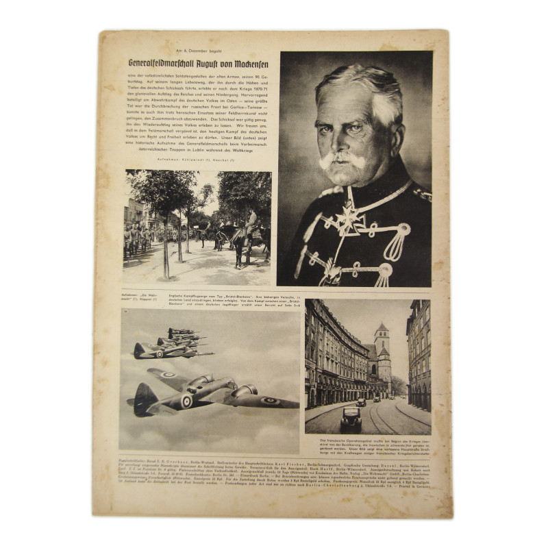 Magazine, Die Wehrmacht, 6 décembre 1939