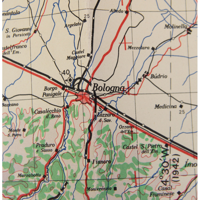 Carte britannique, VENÉZIA, Italie, 1943