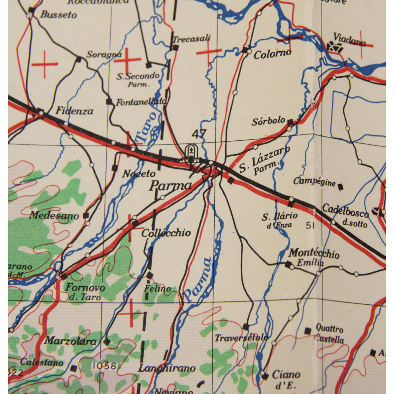 Map, British, VENÉZIA, Italy, 1943