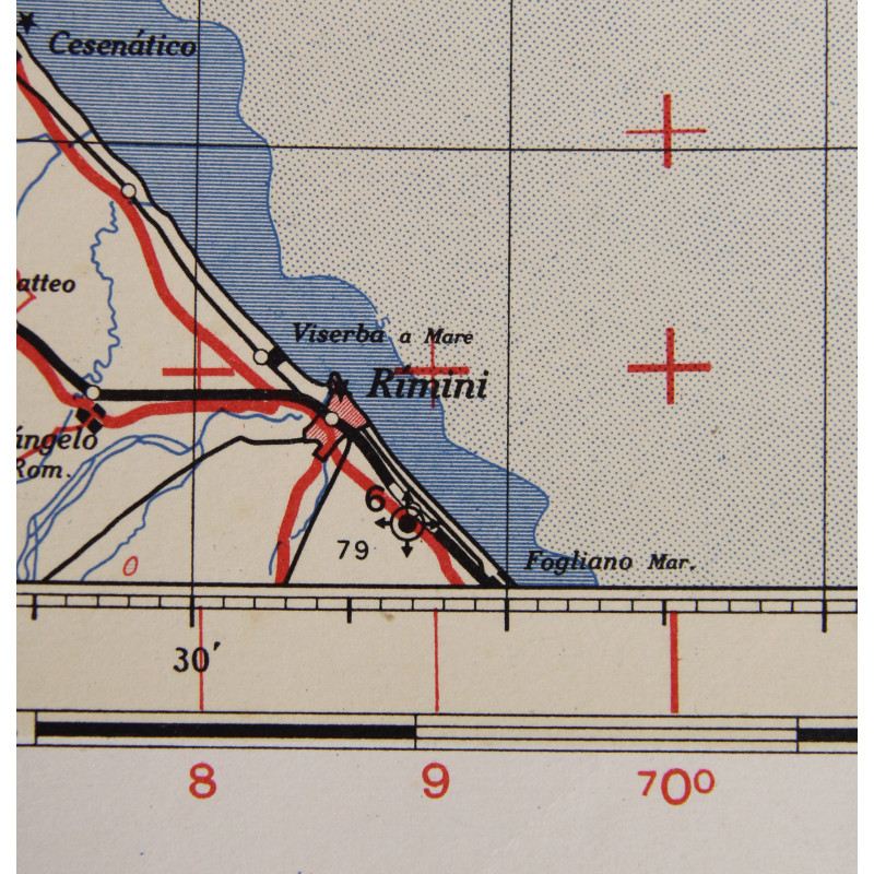 Map, British, VENÉZIA, Italy, 1943