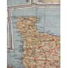 Map, Escape, Silk, A/B, France, 1943, RAF & USAAF