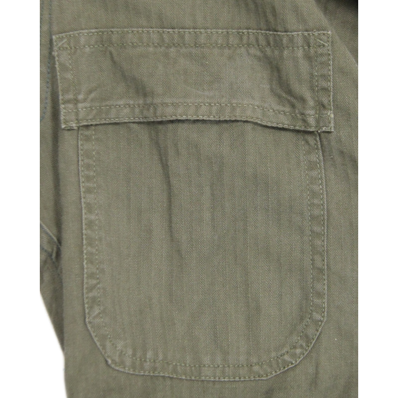 Suit, Work, One-Piece, Herringbone Twill, OD, Early