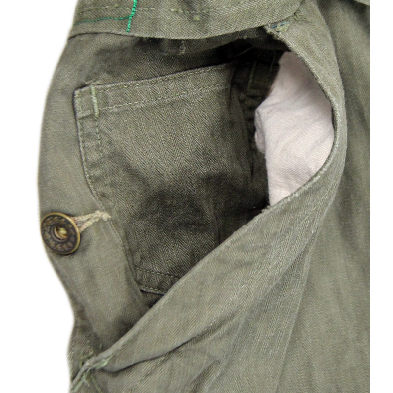 Suit, Work, One-Piece, Herringbone Twill, OD, Early