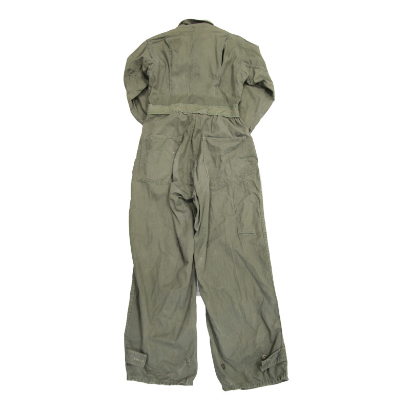 Suit, Work, One-Piece, Herringbone Twill, OD, Early