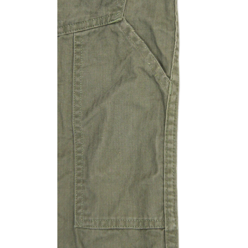 Suit, Work, One-Piece, Herringbone Twill, OD, Early