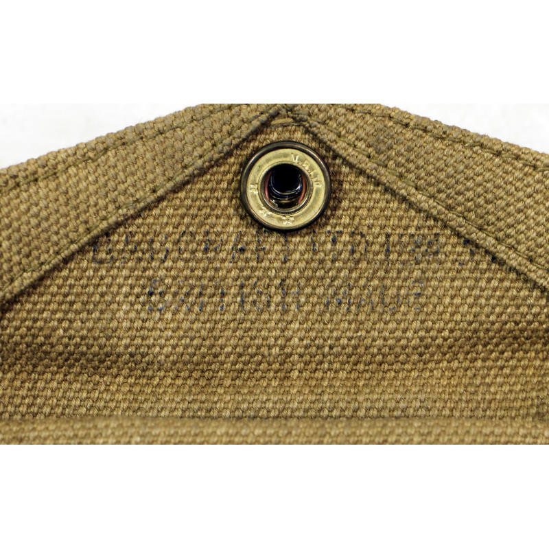 Pochette à pansement M-1942, British-Made, BAGCRAFT LTD. 1943, avec pansement Carlisle