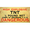 Emballage de TNT, ½ Pound, US Army, démolition, vide, Normandie
