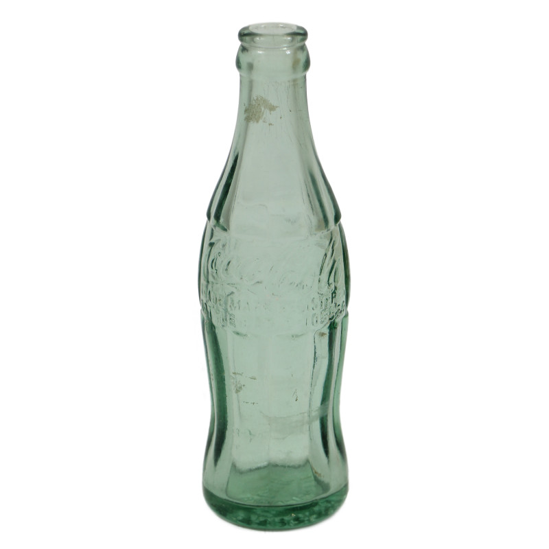 Bottle, Green Glass, Coca-Cola, Bakersfield, California, 1942