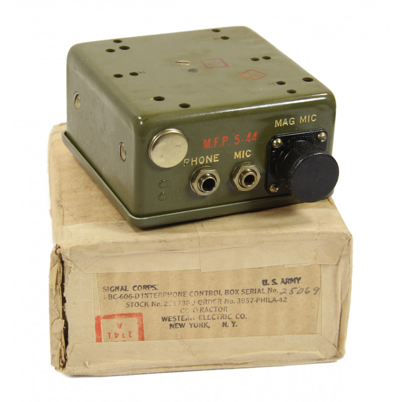 Box, Control, Interphone, Radio, BC-606-D, Signal Corps US Army, 1942, Armored Troops