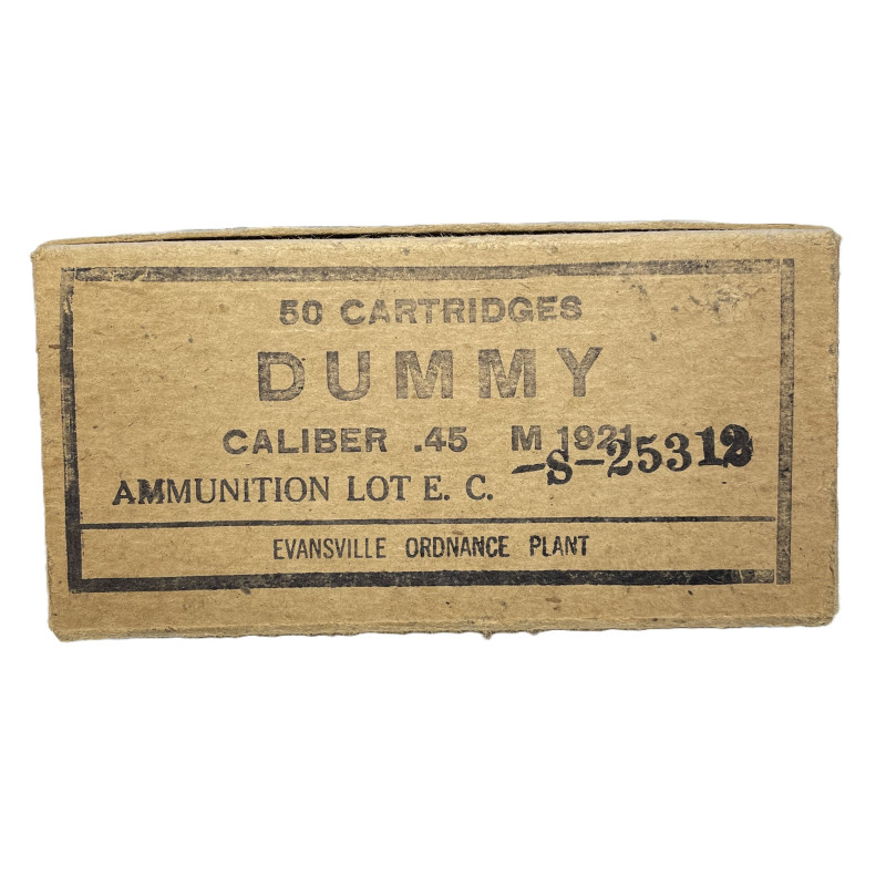 Box, Cartridge, Caliber .45, DUMMY, EVANSVILLE ORDNANCE PLANT