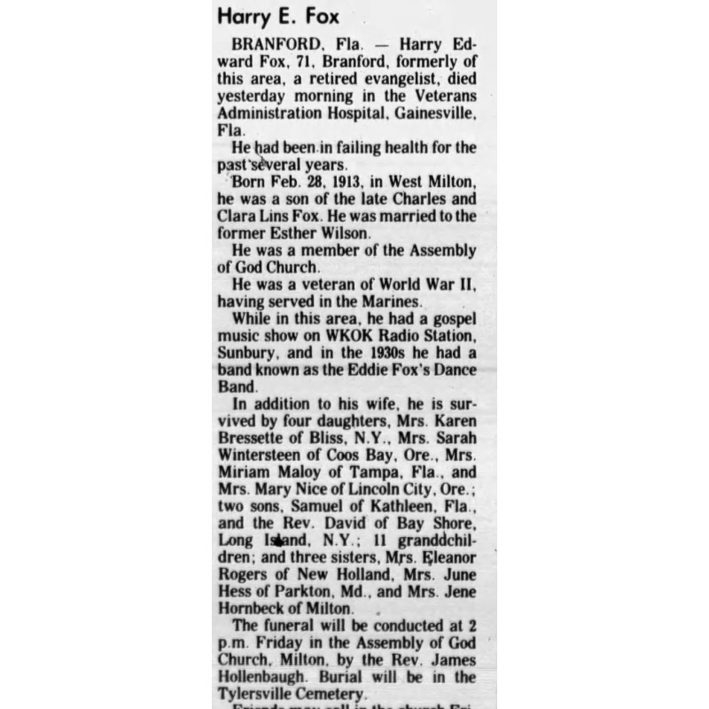 V-Mail, Lt. Harry E. Fox Jr., VMF-422, USMC