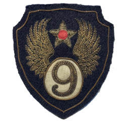 Insigne, 9th Air Force, USAAF, British-Made, Cannetille