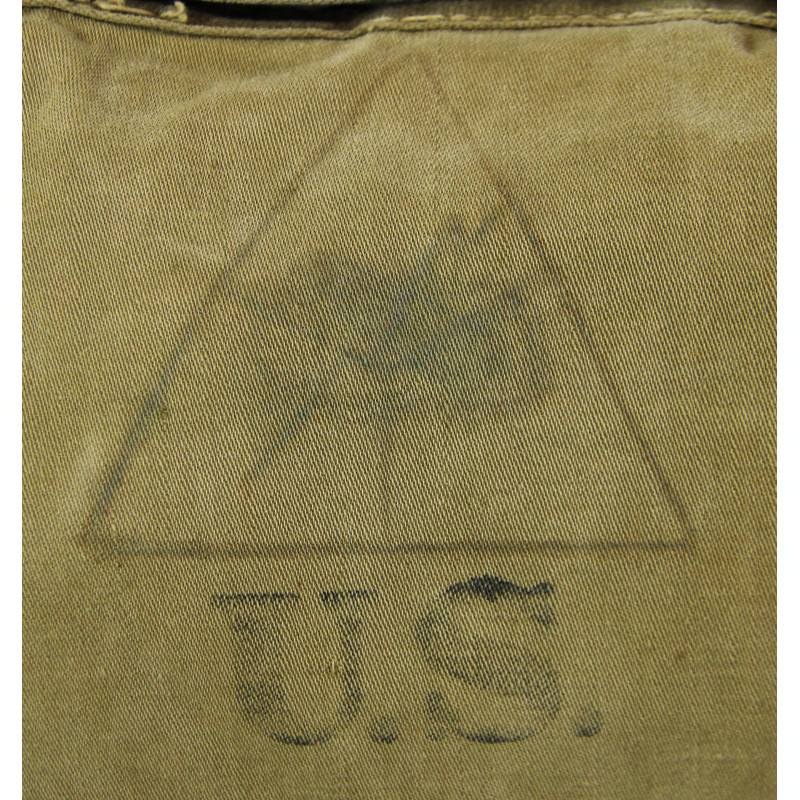 Musette M-1936, ATLANTIC PRODUCTS CORP. 1941, T/5 Robert Neuenkirch, Serv. Co., 13th Inf. Regt., 8th Infantry Division, ETO