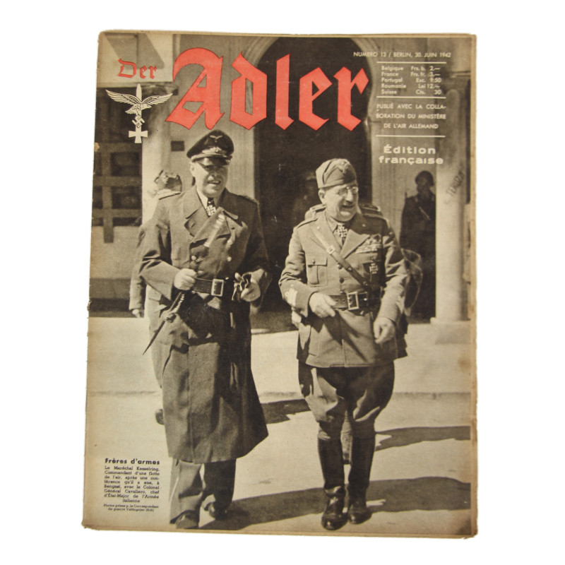 Magazine, Der Adler, June 30, 1942, French Edition