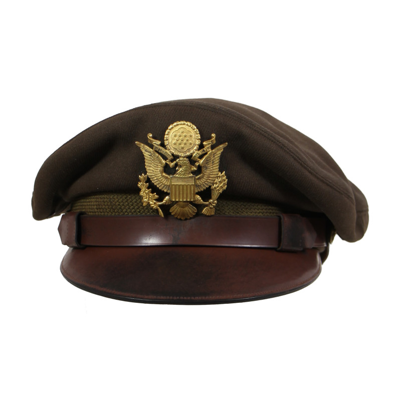 Casquette officier, US Army, 1st Lt. Bruce Kimmel, pilote de P-38 Ligthning, 49th FG, 5th Air Force, USAAF, PTO