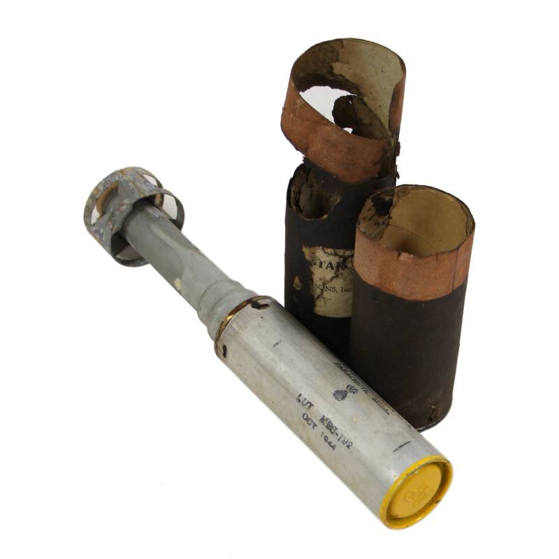 Signal, Ground, Amber Star, Parachute, M21A1, October 1944, with Container