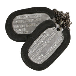 Plaques d'identité, Dog Tags, CWO Claude Duncan, 305th Quartermaster Sterilization Bn., ETO