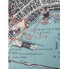 Carte, TOWN PLAN OF NAPLES, Italie, 1943, annotée, 82nd Airborne Division