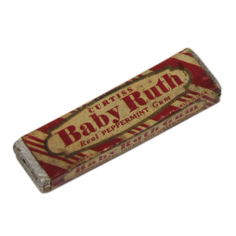Paquet de chewing-gum, Baby Ruth, Curtiss Candy Co., Peppermint, intact