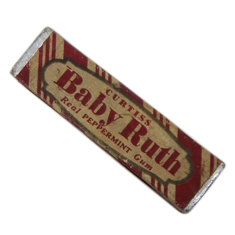 Pack, Chewing Gum, Baby Ruth, Curtiss Candy Co., Peppermint, Untouched