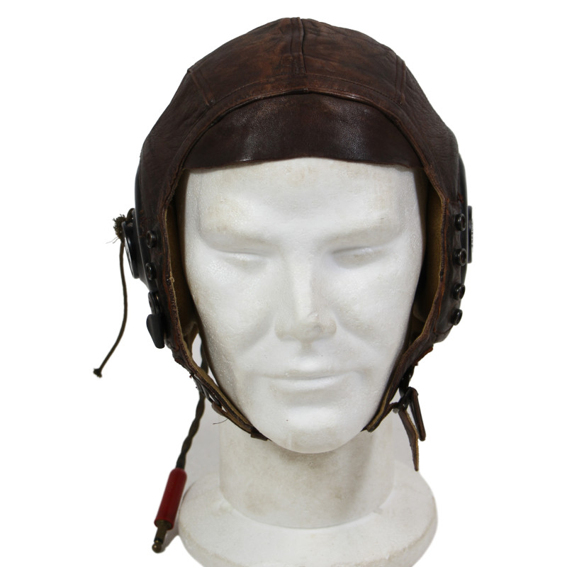 Helmet, Flying, Type A-11, Large, with ANB-H-1 Receivers, USAAF